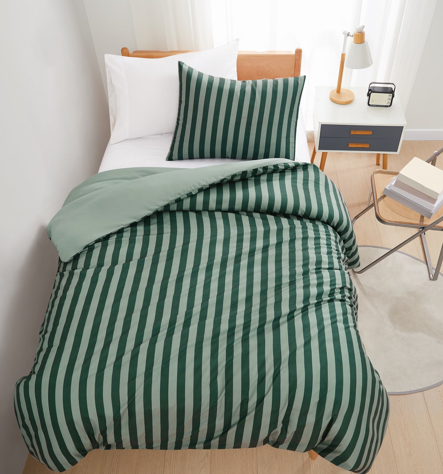 Truly Soft Weston Stripe Microfiber Duvet Sets