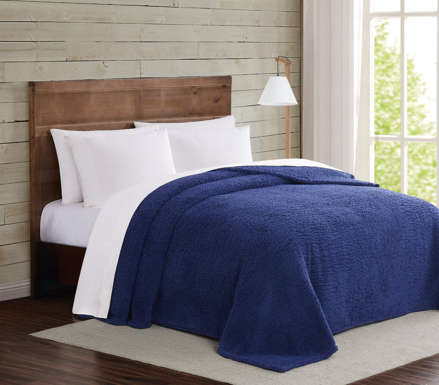 Brooklyn Loom Marshmallow Sherpa Throw Blanket