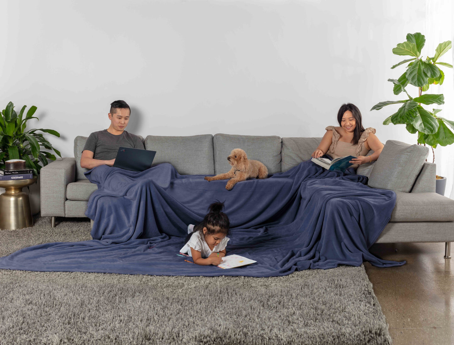 Truly Soft Velvet Plush Family Blanket