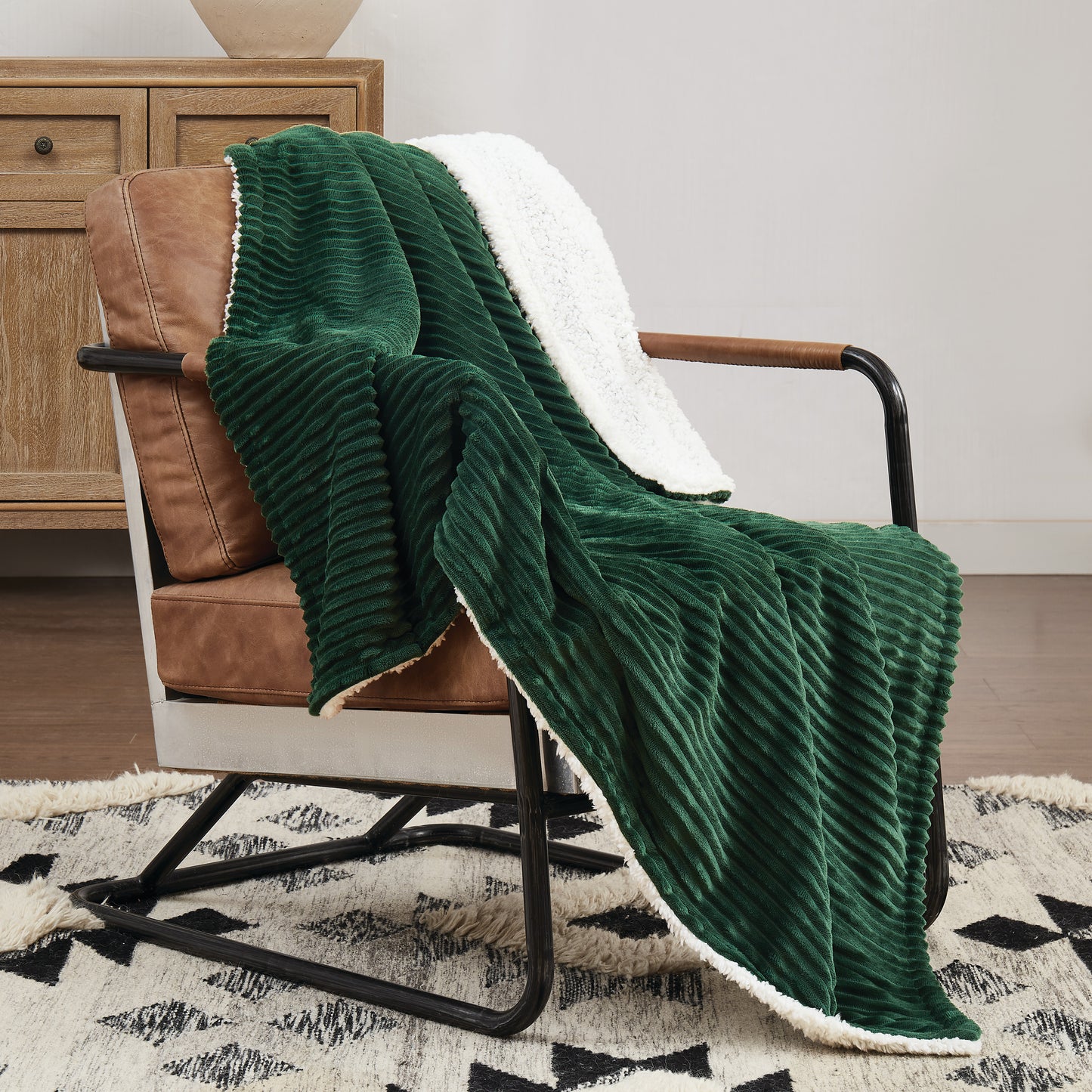 Brooklyn Loom Corduroy Plush Throw Blanket