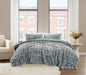 Brooklyn Loom Bubble Faux Fur Comforter Set