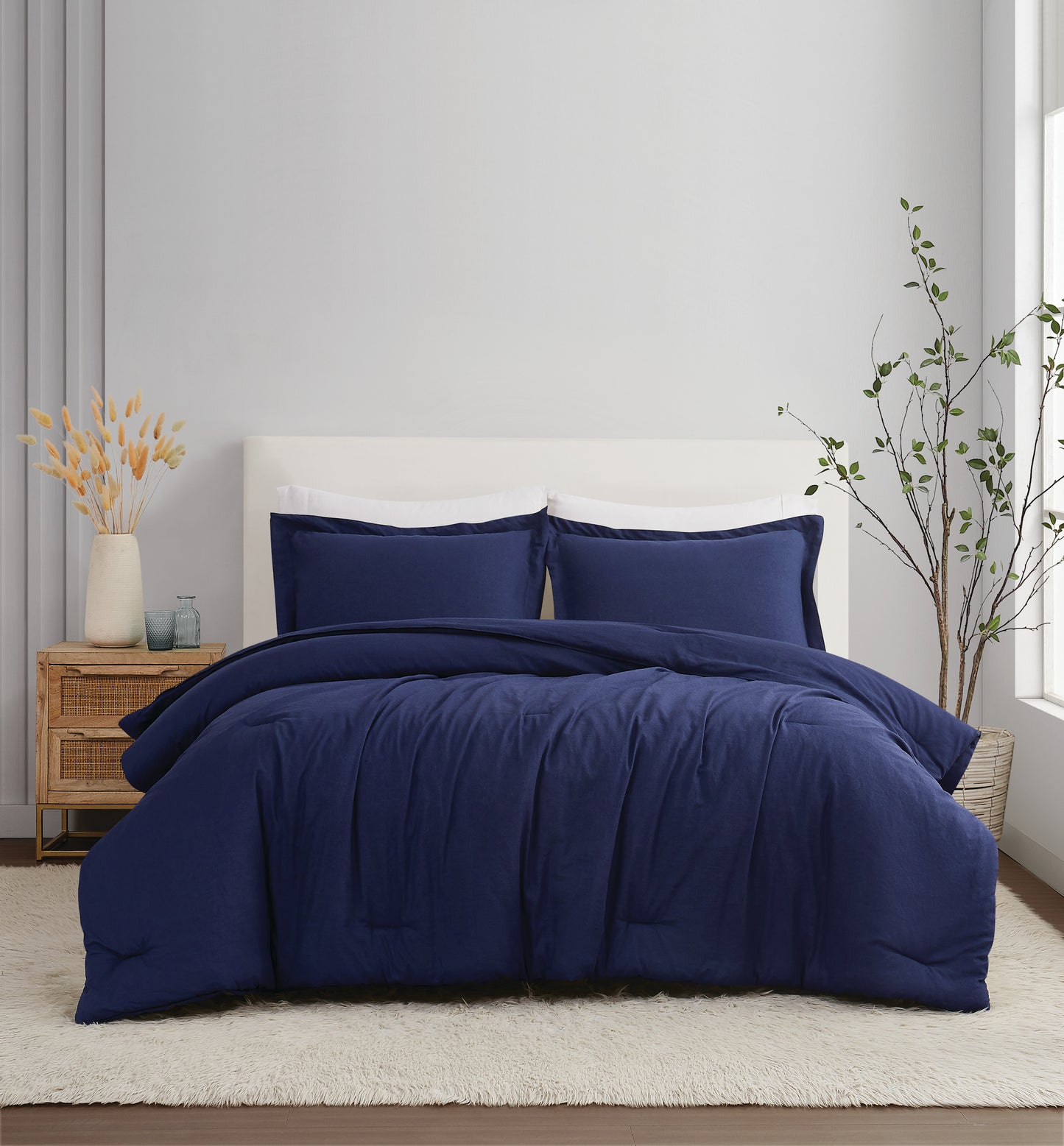 Brooklyn Loom Solid 100% Linen Comforter Set