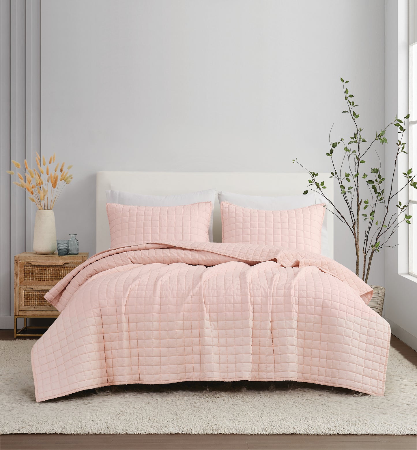Brooklyn Loom Solid 100% Linen Quilt Set