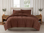 Brooklyn Loom 200 Thread Count Solid 100% Cotton Percale Comforter Set