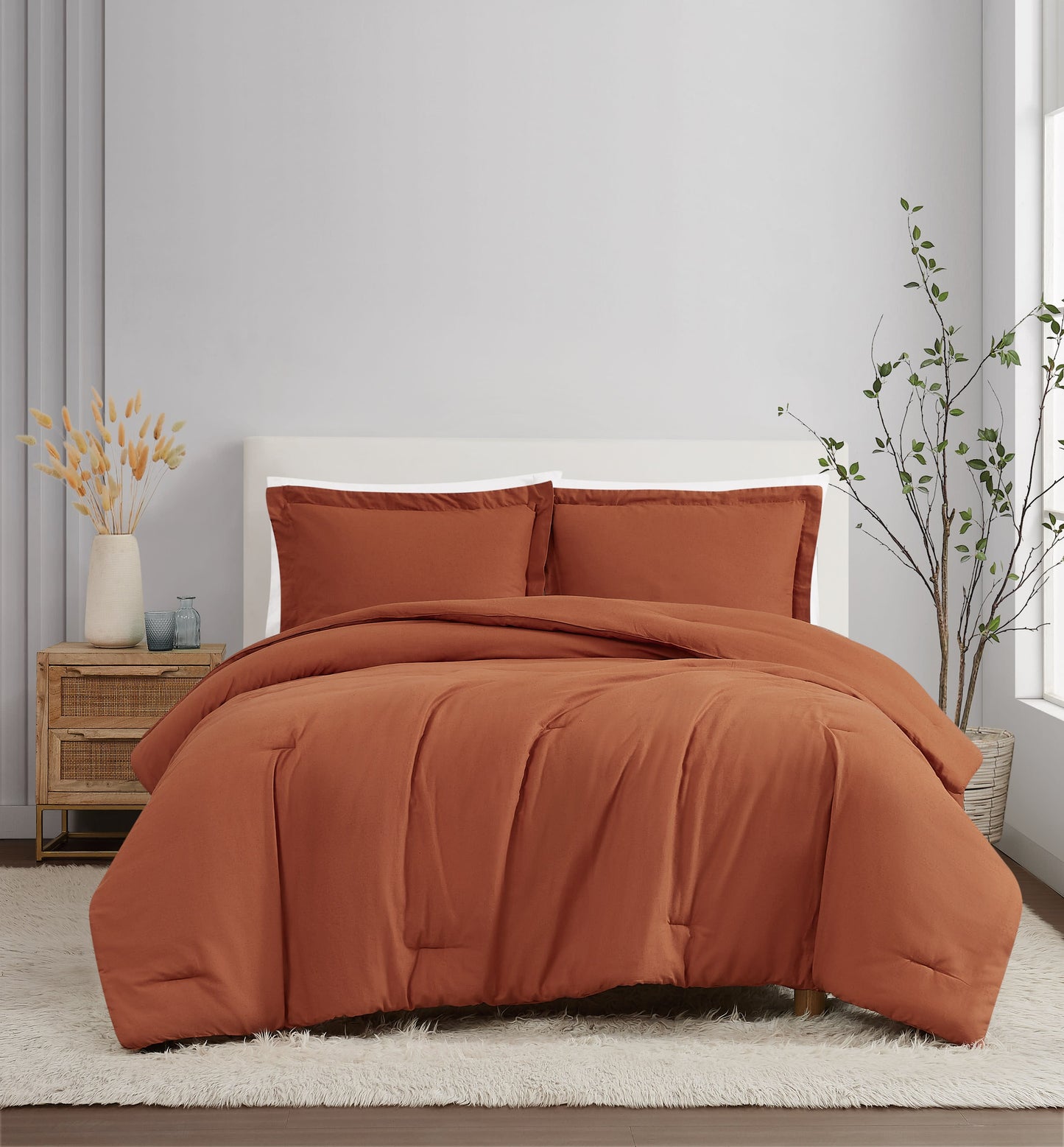 Brooklyn Loom Solid 100% Linen Comforter Set