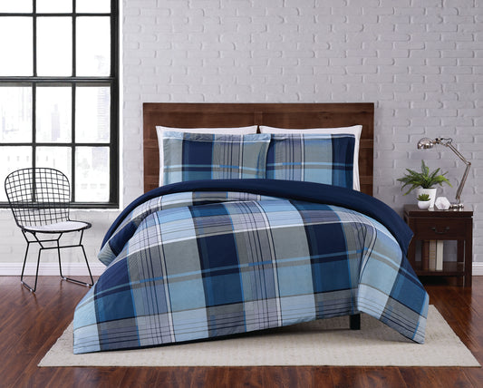 Truly Sofft Trey Plaid Duvet Set