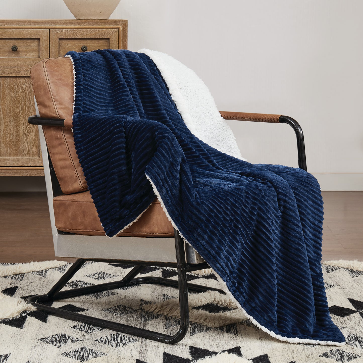 Brooklyn Loom Corduroy Plush Throw Blanket