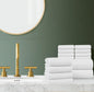 Brooklyn Loom Cotton Ribbed 14 Piece Towel Set
