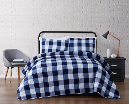 Truly Soft Everyday Buffalo Plaid Quilt Set