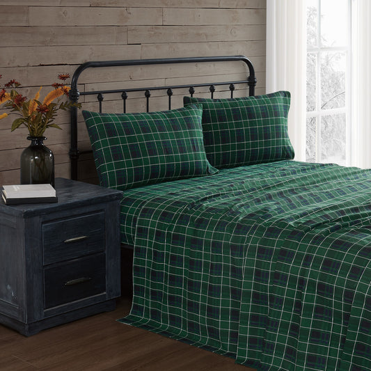 Truly Soft Tartan Plaid Flannel Sheet Set