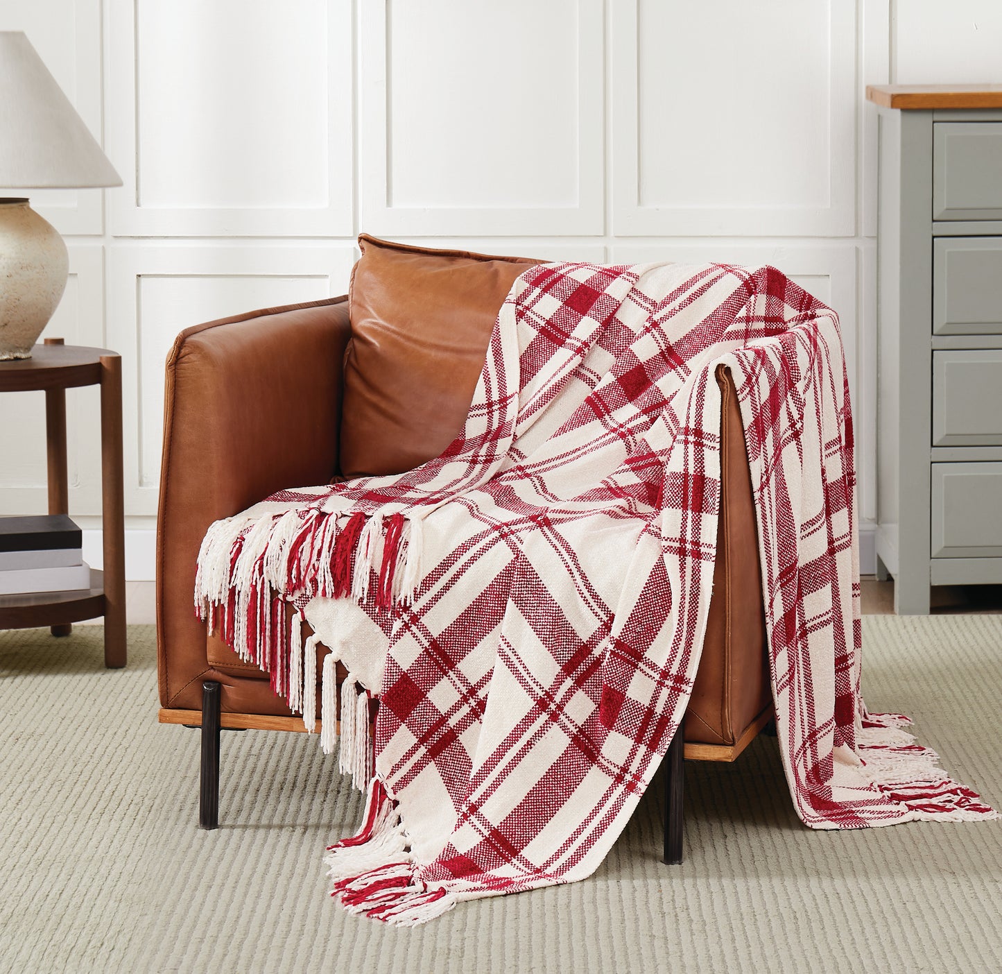 Truly Soft Plaid Chenille Throw Blanket
