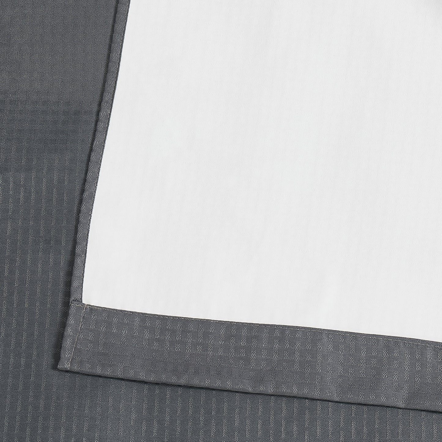 Truly Soft Blackout Room Darkening Window Curtain Panel Pair Closeup Grey Gray