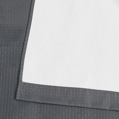 Truly Soft Blackout Room Darkening Window Curtain Panel Pair Closeup Grey Gray