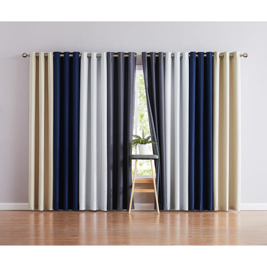 Truly Soft Blackout Room Darkening Window Curtain Panel Pair Stack