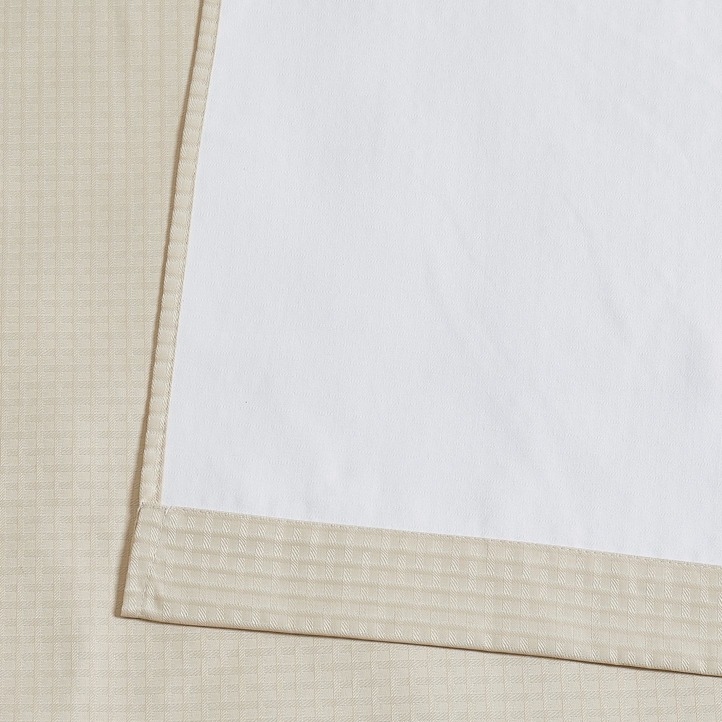 Truly Soft Blackout Room Darkening Window Curtain Panel Pair Closeup Detail Taupe Tan Khaki