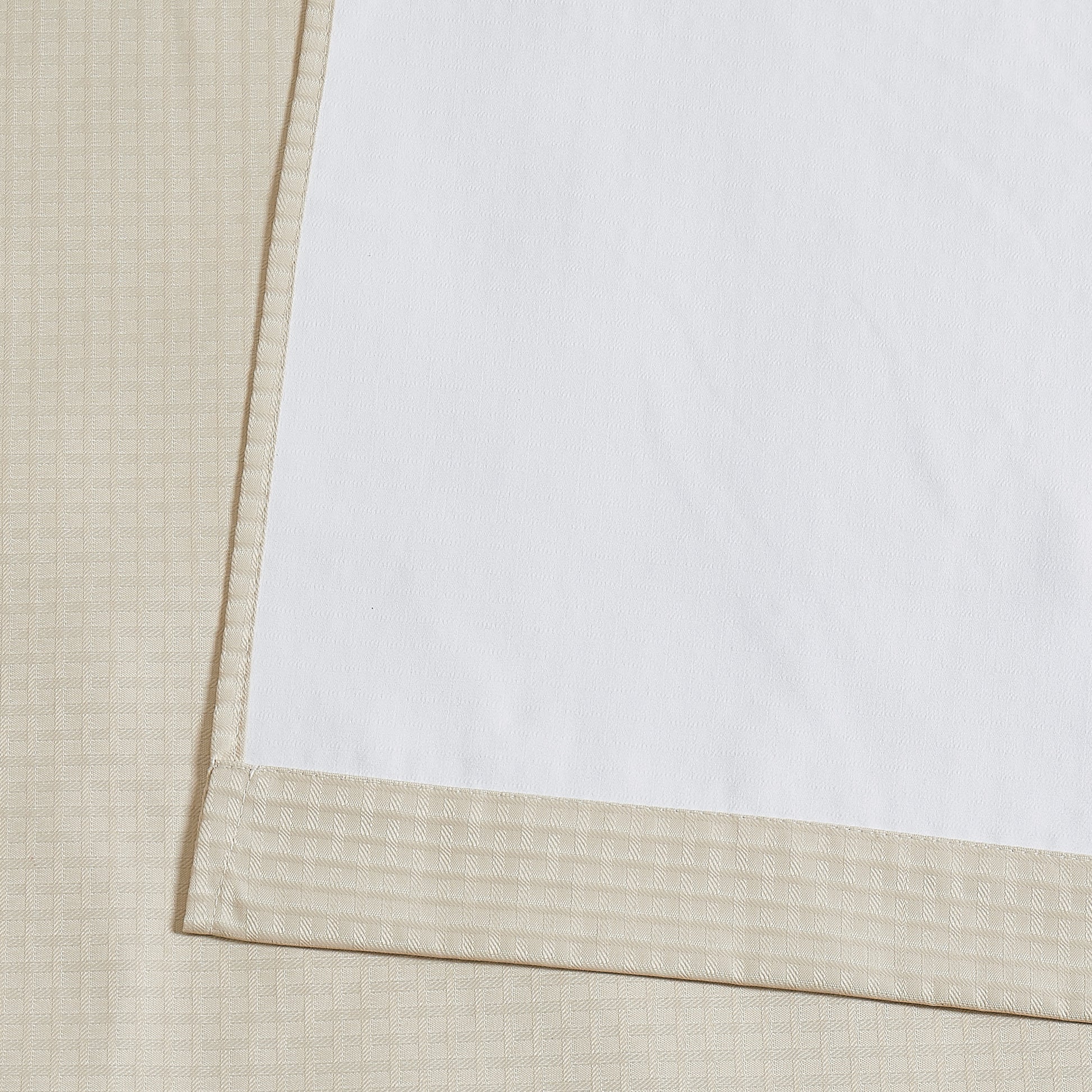 Truly Soft Blackout Room Darkening Window Curtain Panel Pair Closeup Detail Taupe Tan Khaki