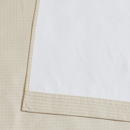 Truly Soft Blackout Room Darkening Window Curtain Panel Pair Closeup Detail Taupe Tan Khaki