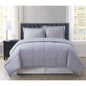 Truly Soft Everyday Basic Solid Reversible Comforter Set Front View Room Grey Gray