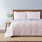 Truly Soft Everyday Reversible Solid Comforter Set Blush Pink Lavender Purple Front View Room