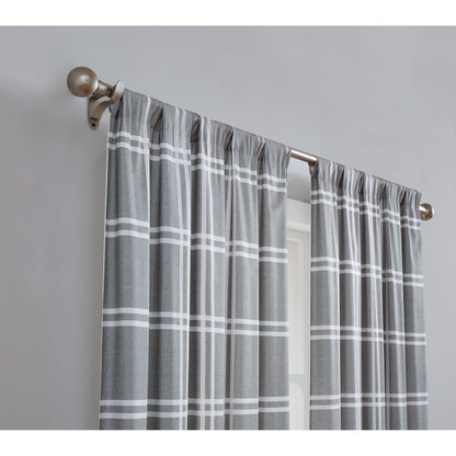 Leon Plaid Window Panel Pair