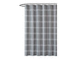 Truly Soft Everyday Leon Plaid Shower Curtain Silo Grey Gray