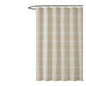 Truly Soft Everyday Leon Plaid Shower Curtain Silo Khaki Tan Taupe