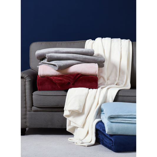 Truly Soft Everyday Velvet Plush Blanket Lifestyle Stack
