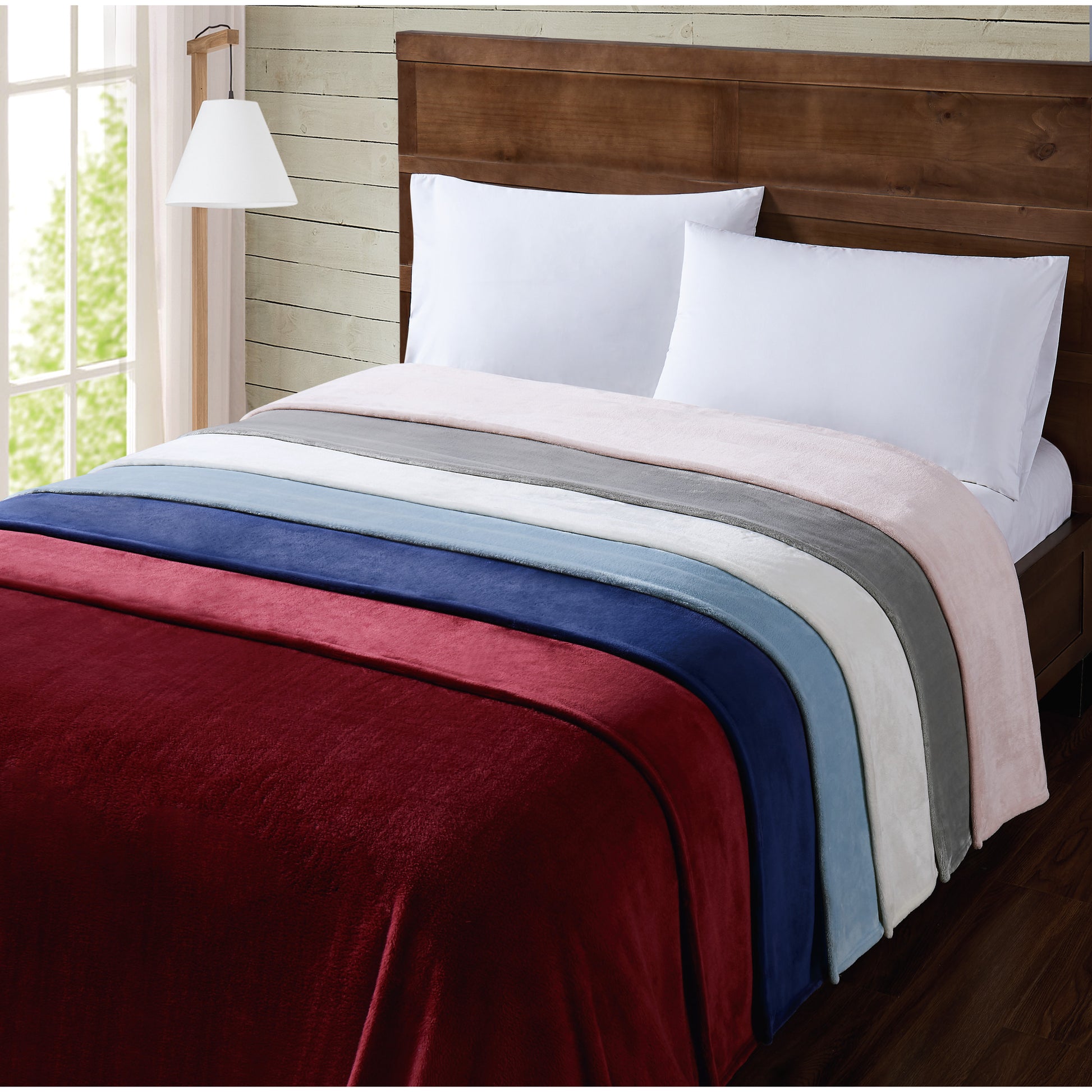 Truly Soft Everyday Velvet Plush Blanket Lifestyle Stack