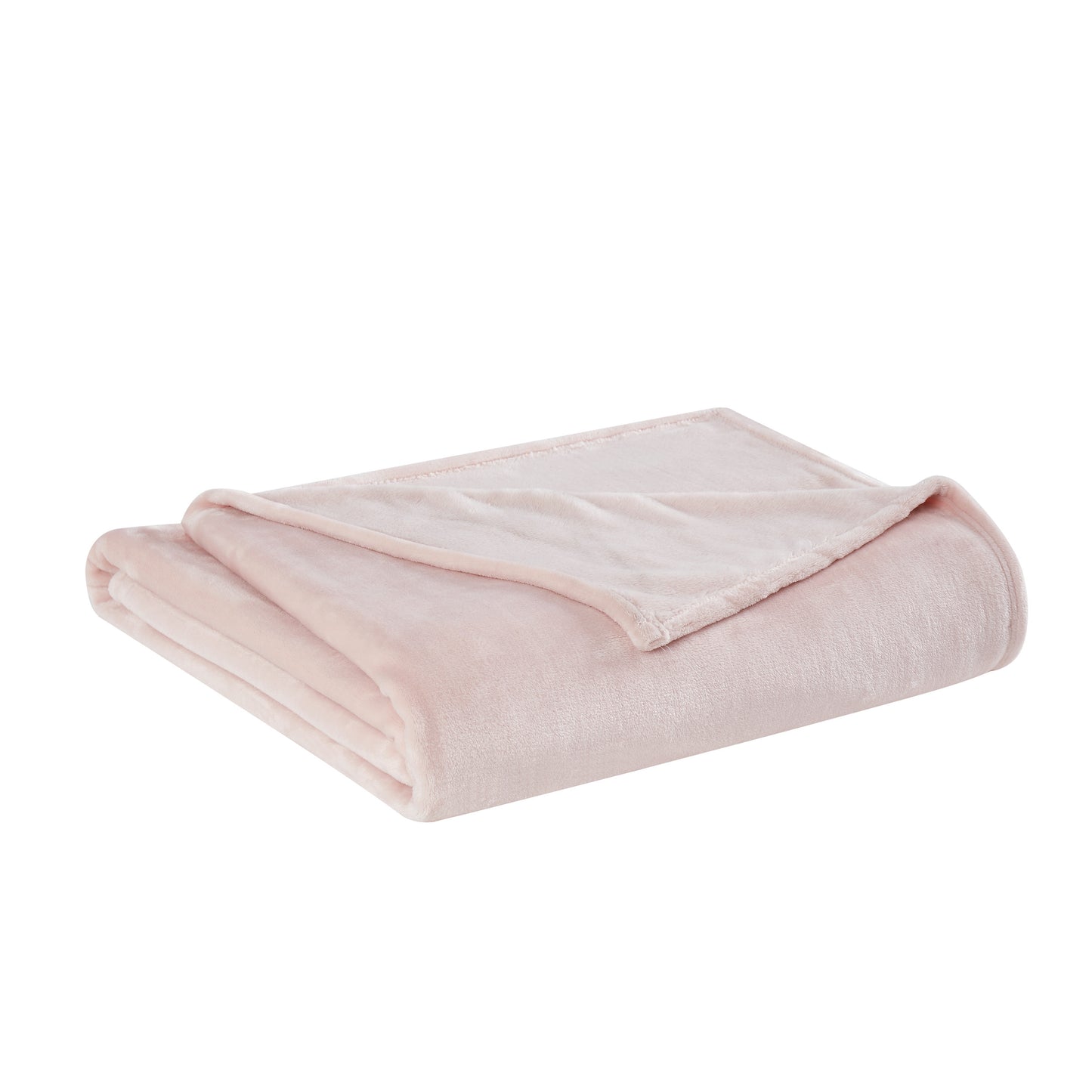Truly Soft Everyday Velvet Plush Blanket Folded Silo Blush Pink